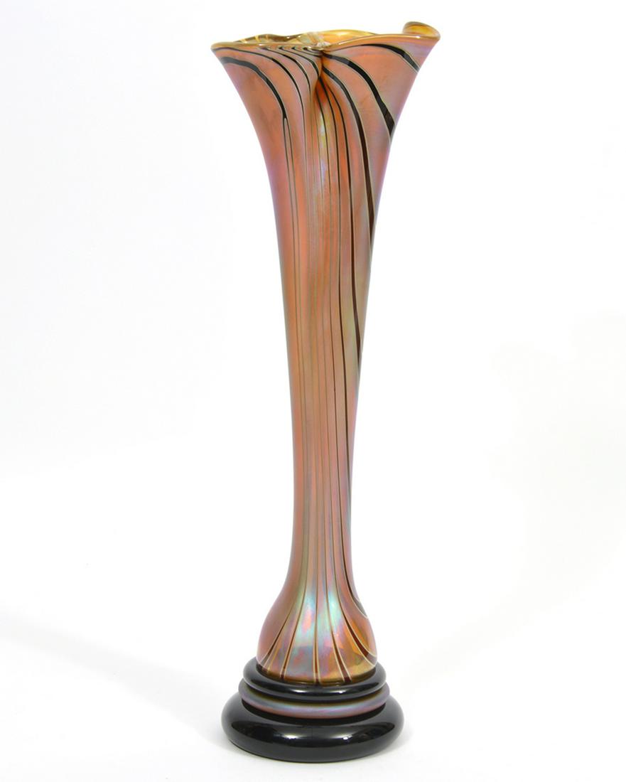 Craig Zweifel Studio Art Glass Vase Signed (1 of 17)