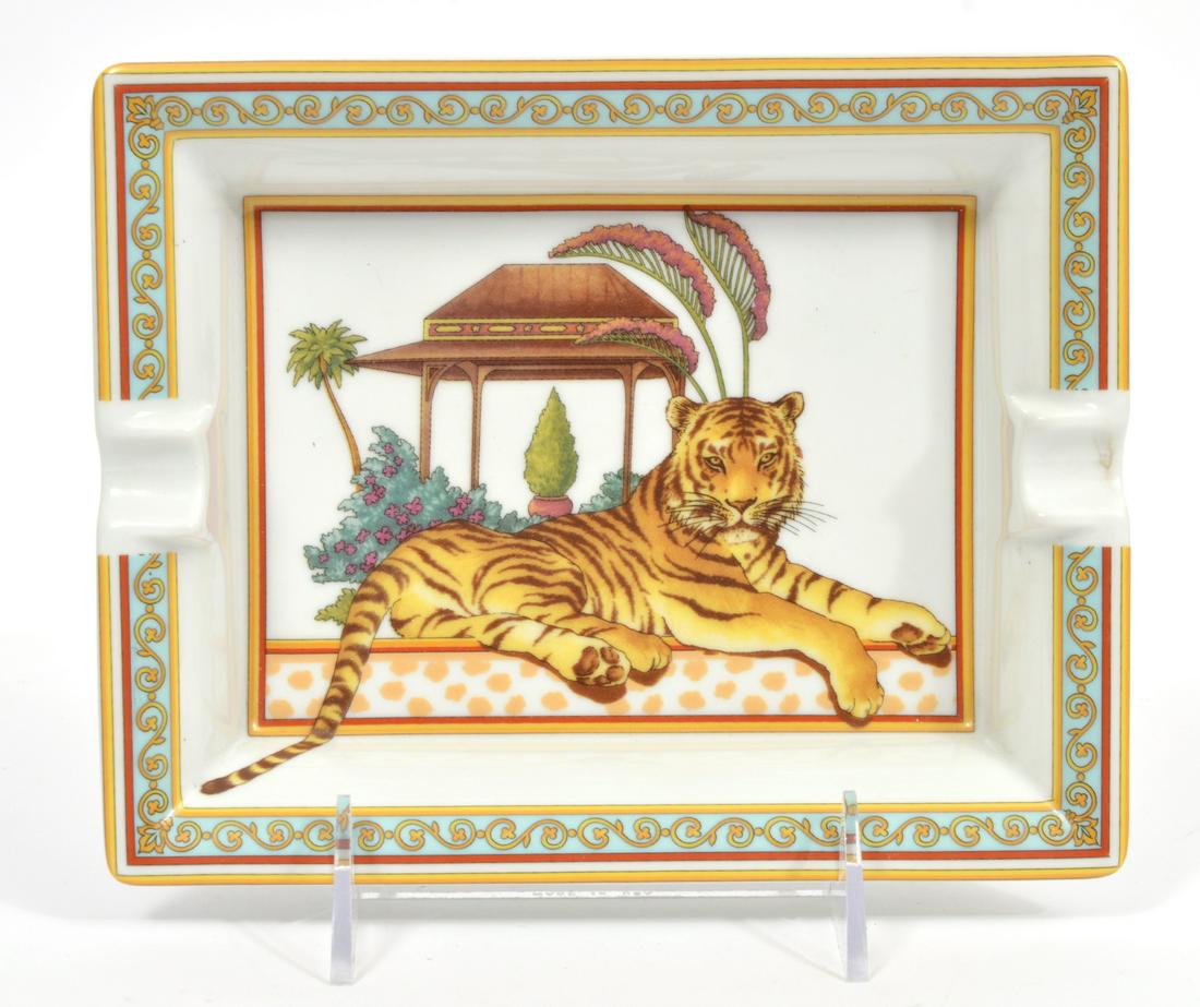 Salvatore Ferragamo Porcelain 'Tiger' Ashtray (1 of 6)