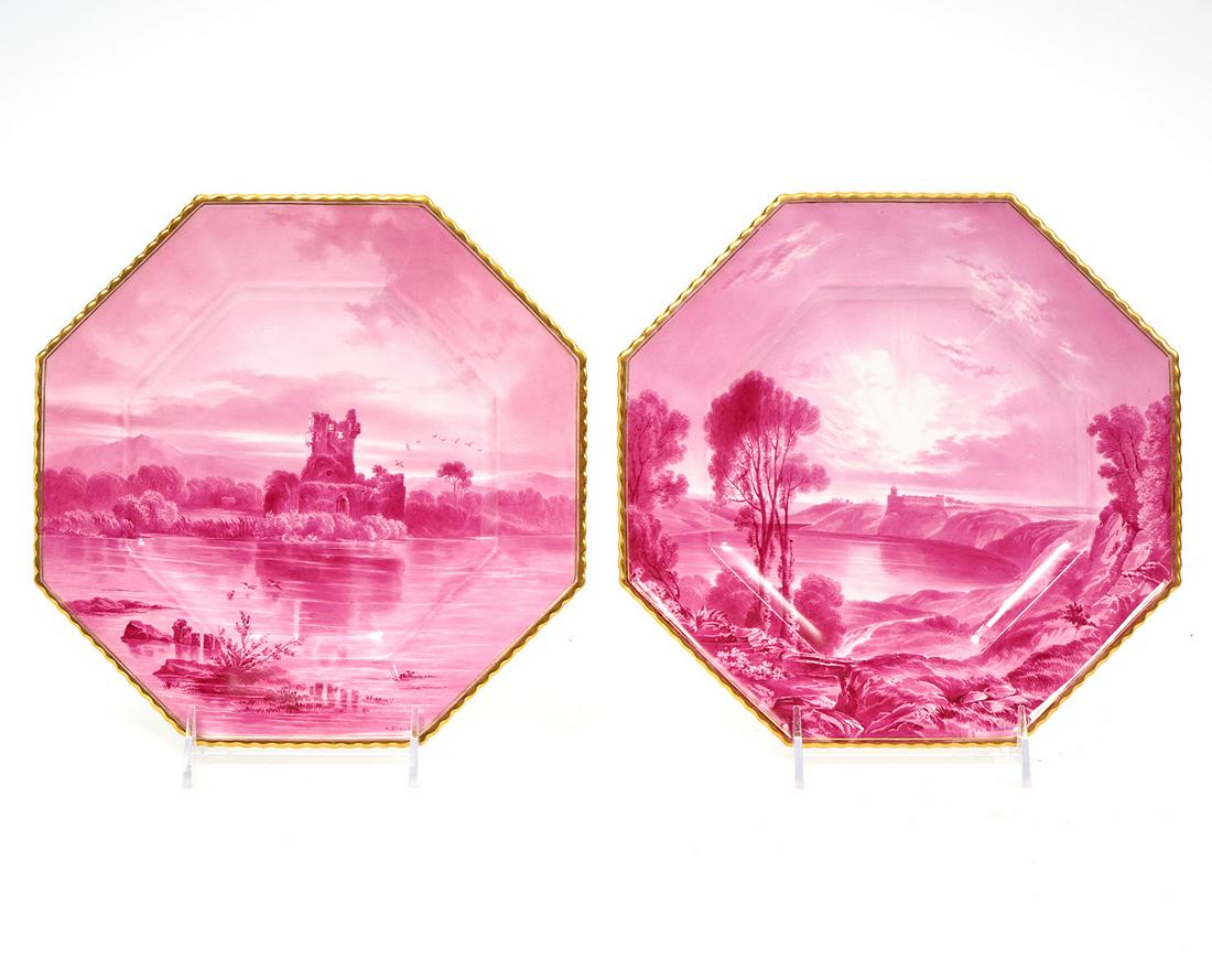Copeland Plates 'Ross Castle' & 'Lake Albano' (1 of 10)