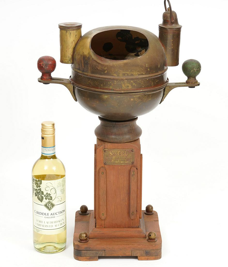 Browne & Sons Brass Nautical Binnacle Compass (1 of 7)