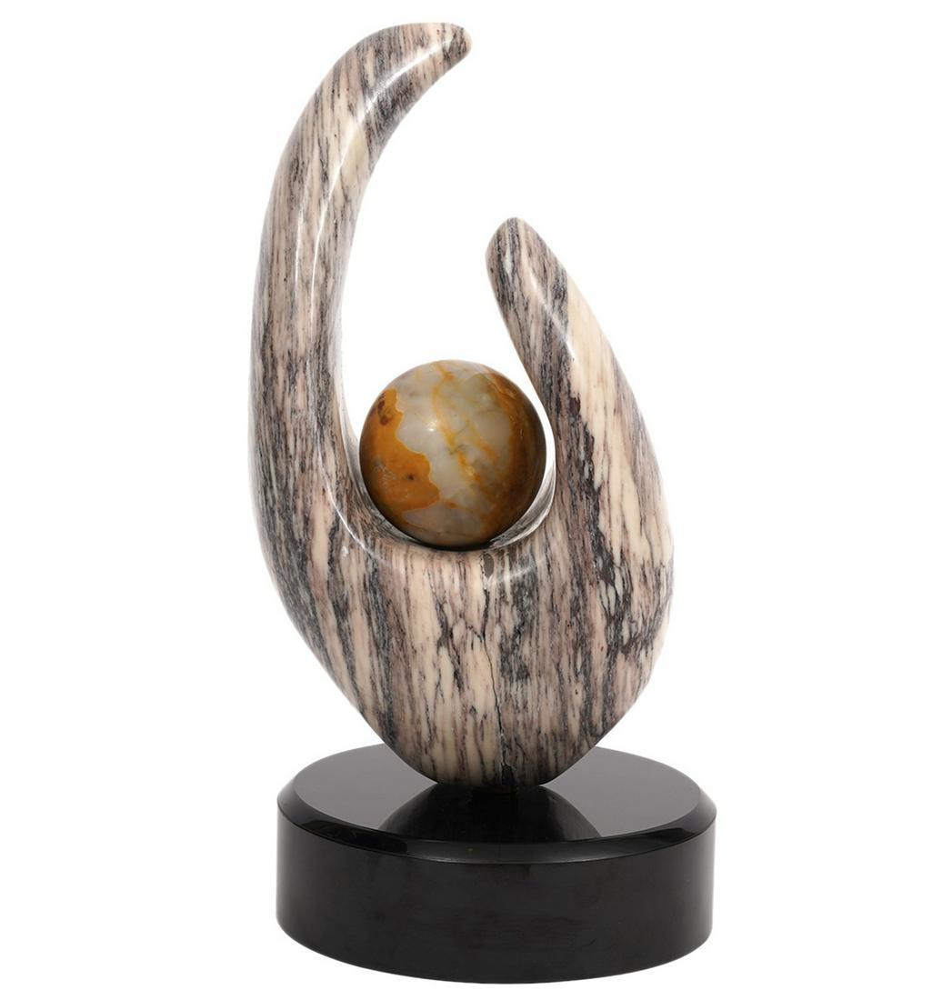 Jack Needles Abstract Polished Stone Sculpture (1 of 7)