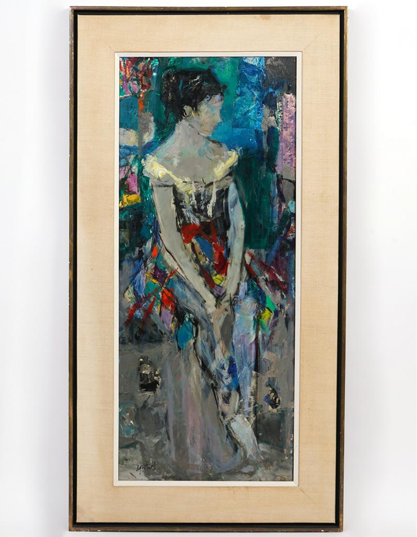 Mario Agostinelli Oil on Board Painting (1 of 5)