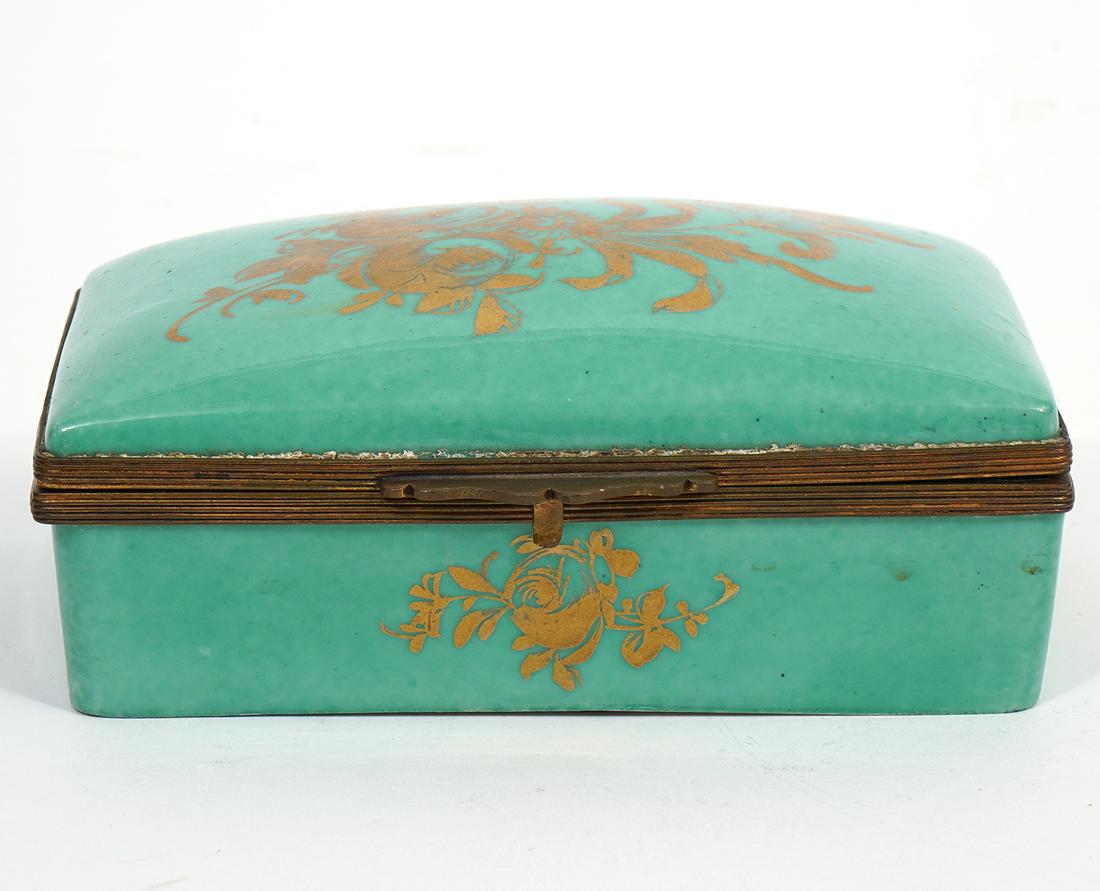 French Limoges Bronze Mount Vanity Box (1 of 9)