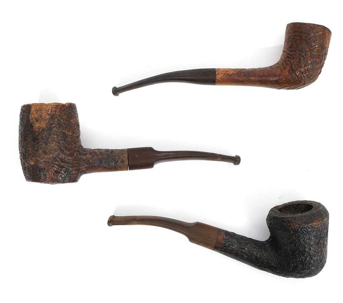 Three English Shell Briar Smoking Pipes (1 of 7)