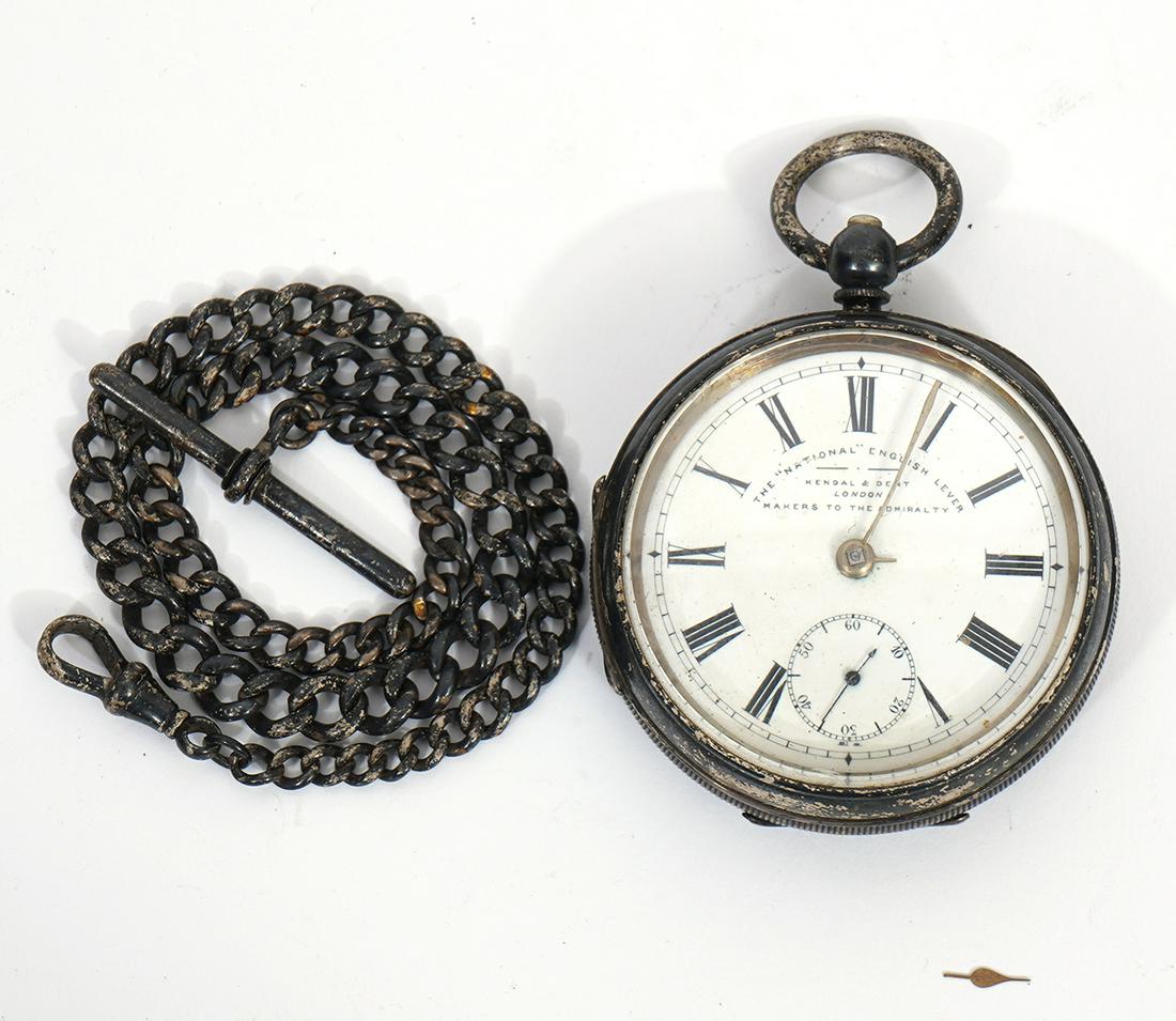 English Kendal & Dent Silver Pocket Watch (1 of 10)