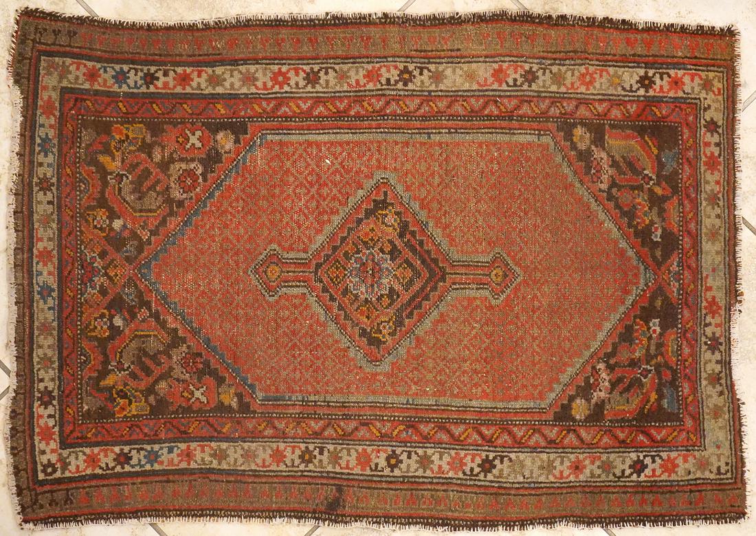 Persian Geometric Hamadan Rug (1 of 5)