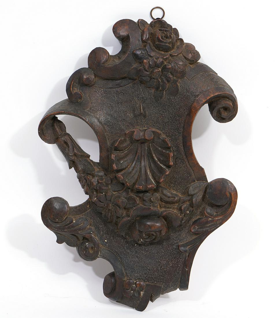 Possibly German Carved Wood Watch Holder (1 of 5)