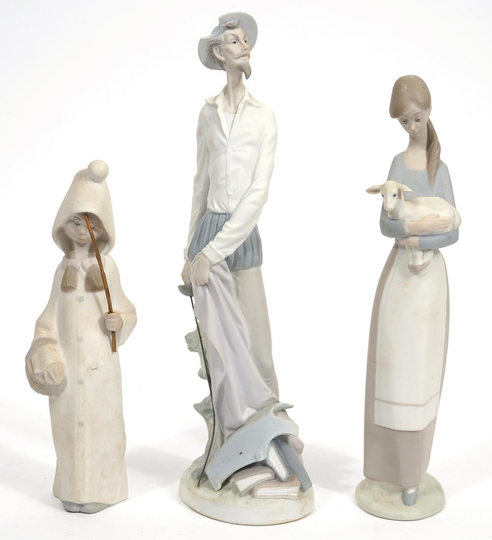 Three Lladro Bisque Porcelain Figures (1 of 6)