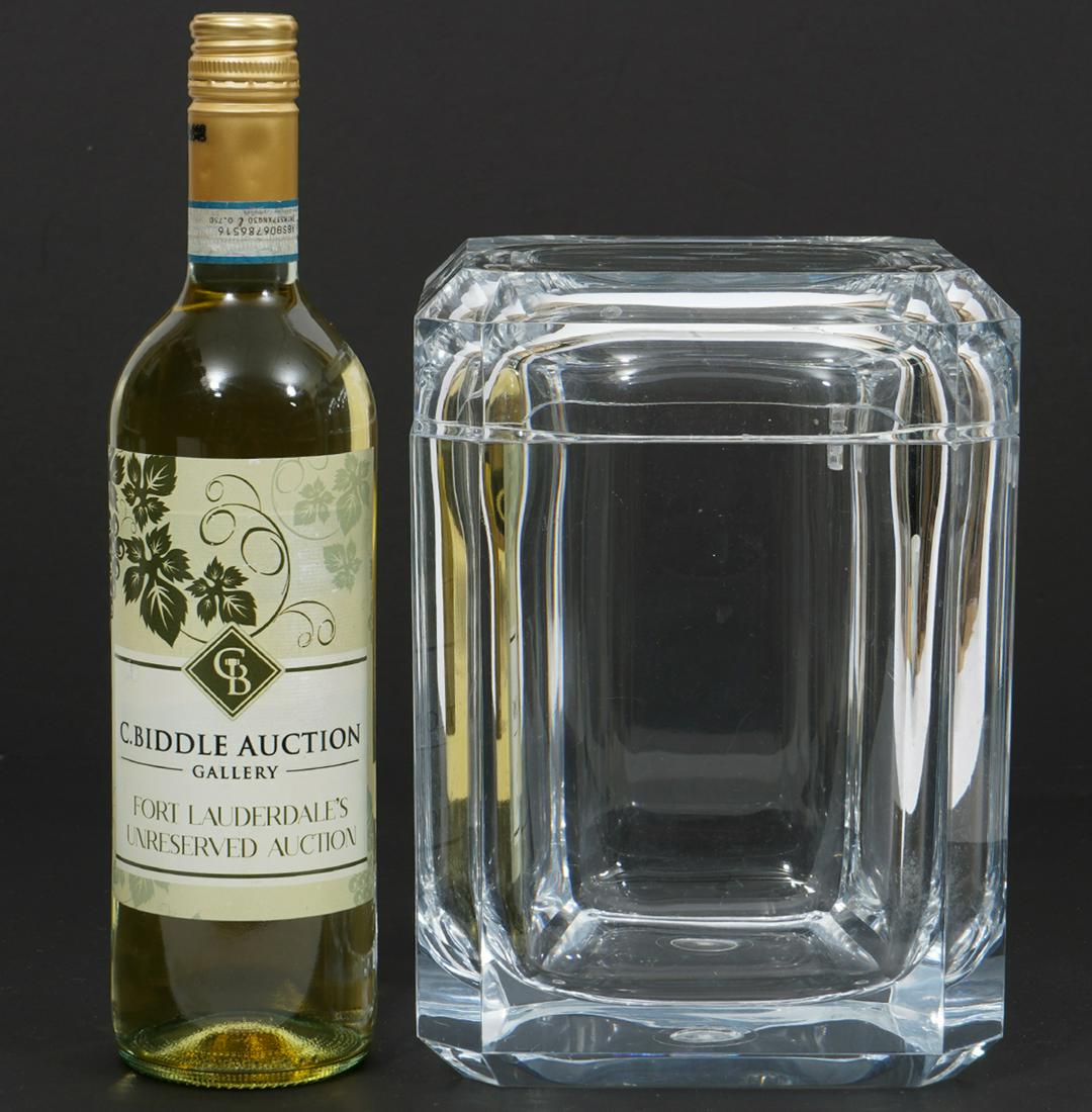 Mid-Century Faceted Lucite Ice Bucket (1 of 7)