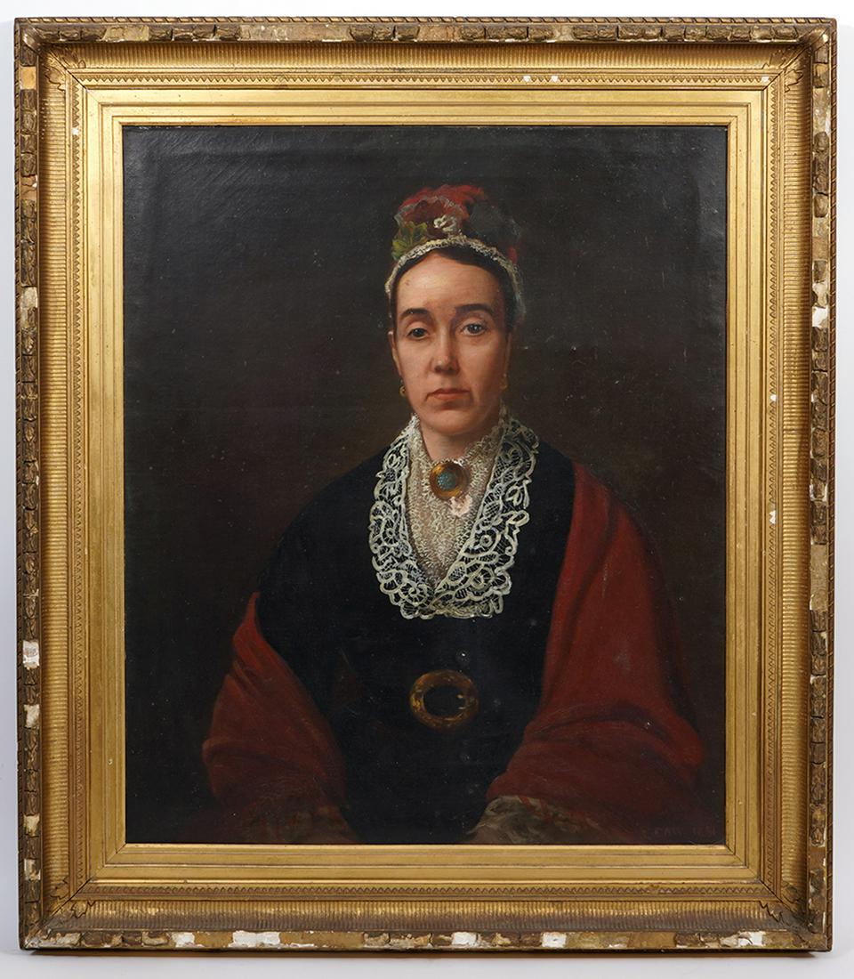 19th Ct. Continental Signed Portrait Painting (1 of 6)