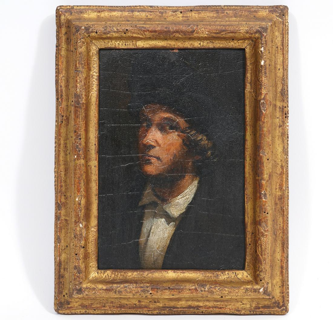 18th/19th Italian School Oil On Board Portrait (1 of 4)