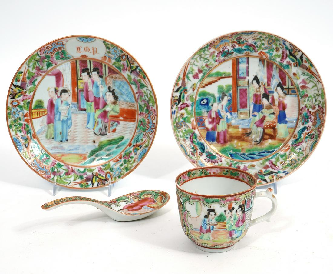 4 Pcs. Chinese Rose Famille Porcelain (1 of 12)