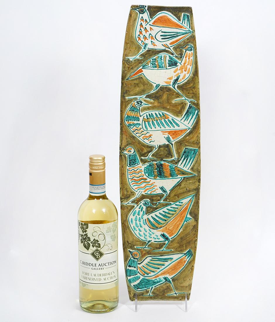 Italian Hanging Painted Ceramic Wall Plaque (1 of 9)