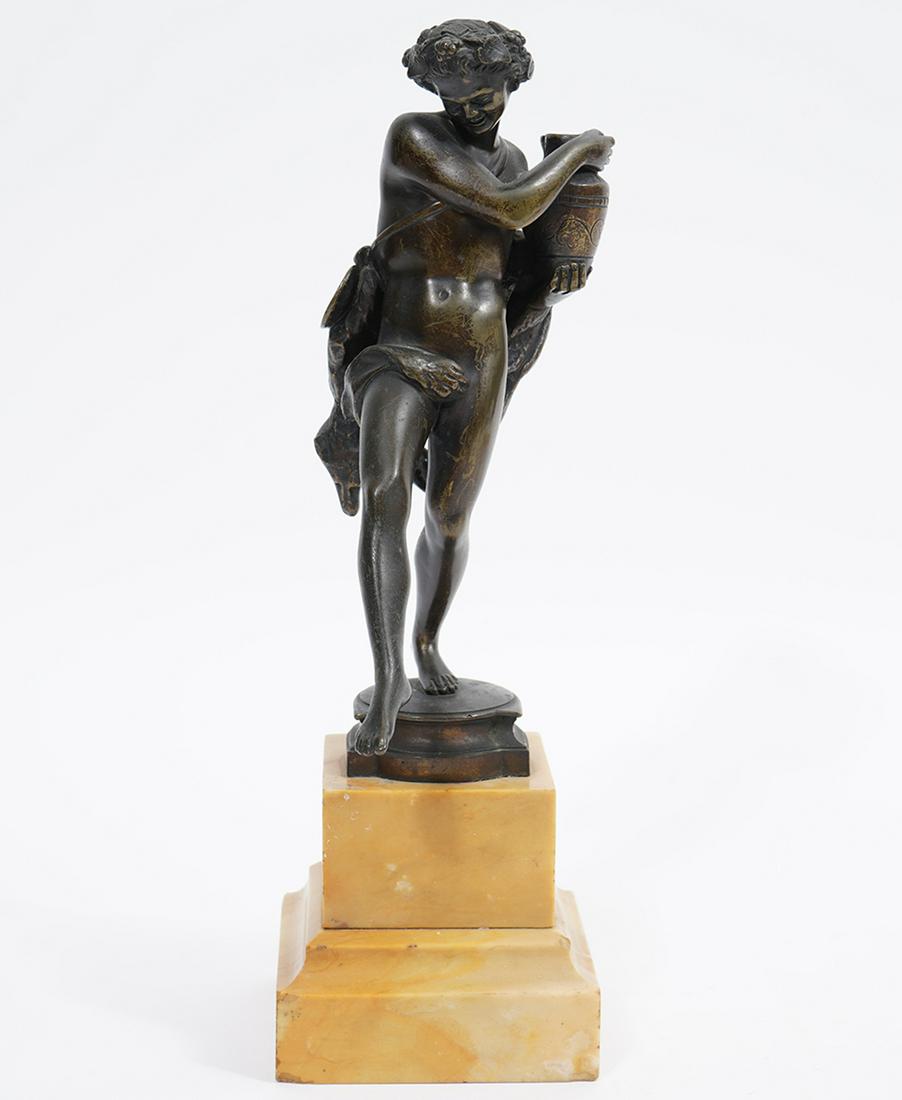 Grand Tour Bacchus Bronze on Sienna Marble (1 of 8)