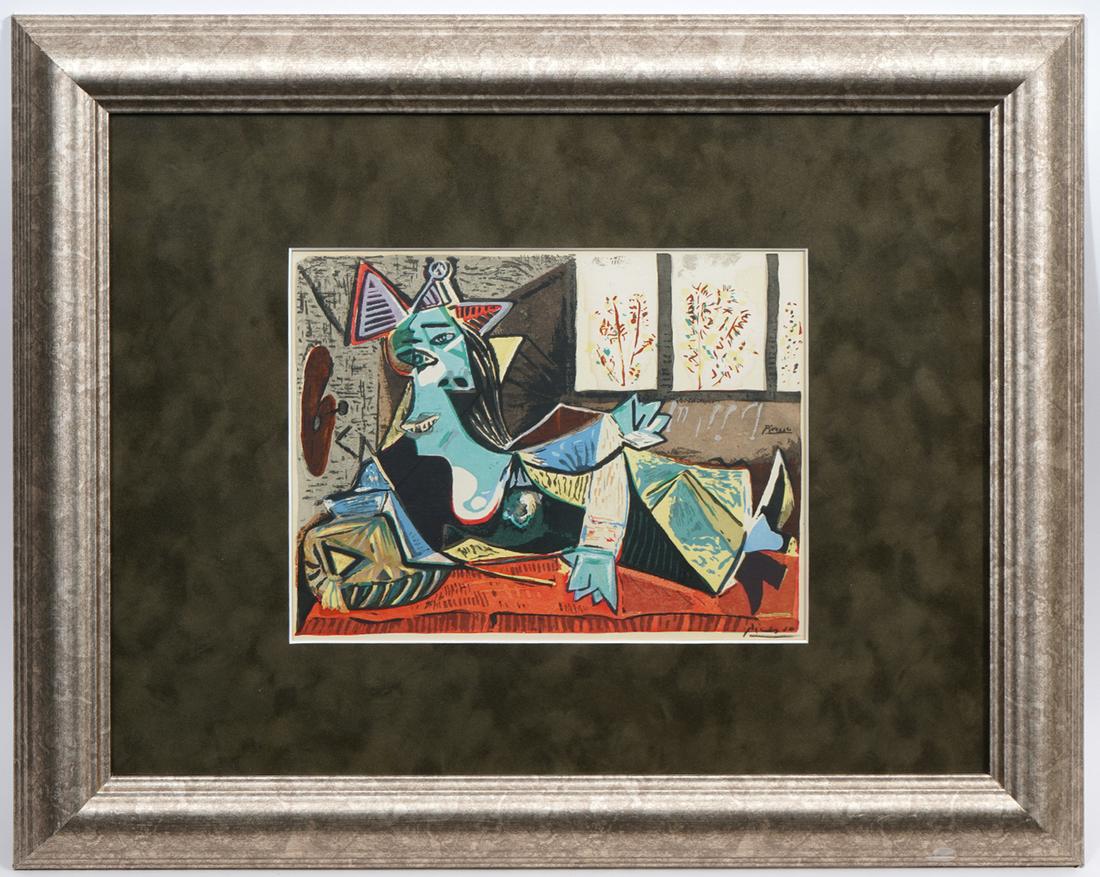 After Pablo Picasso Serigraph 'Girl In Divan' (1 of 7)