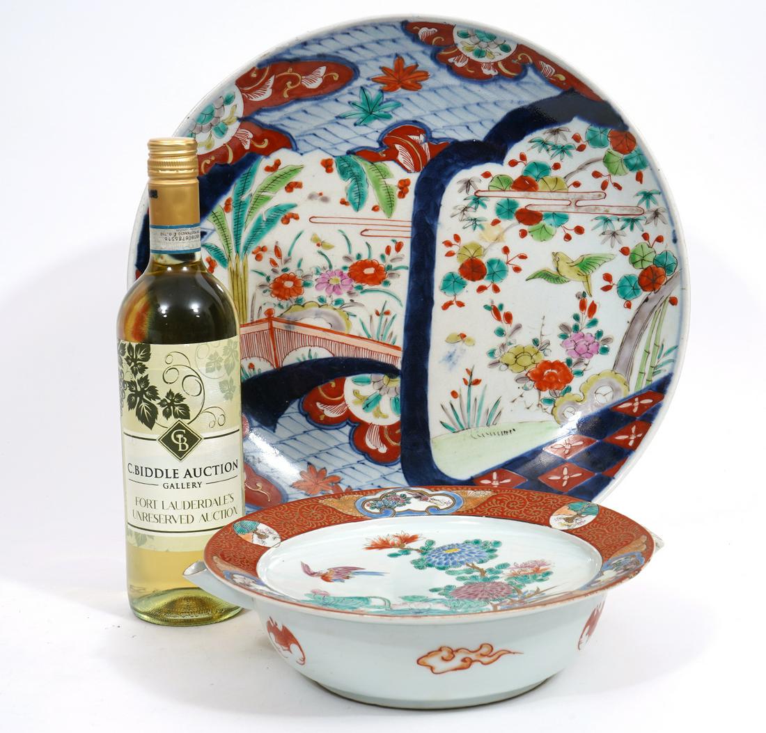 Chinese Hot Water Bowl & Imari Platter (1 of 10)