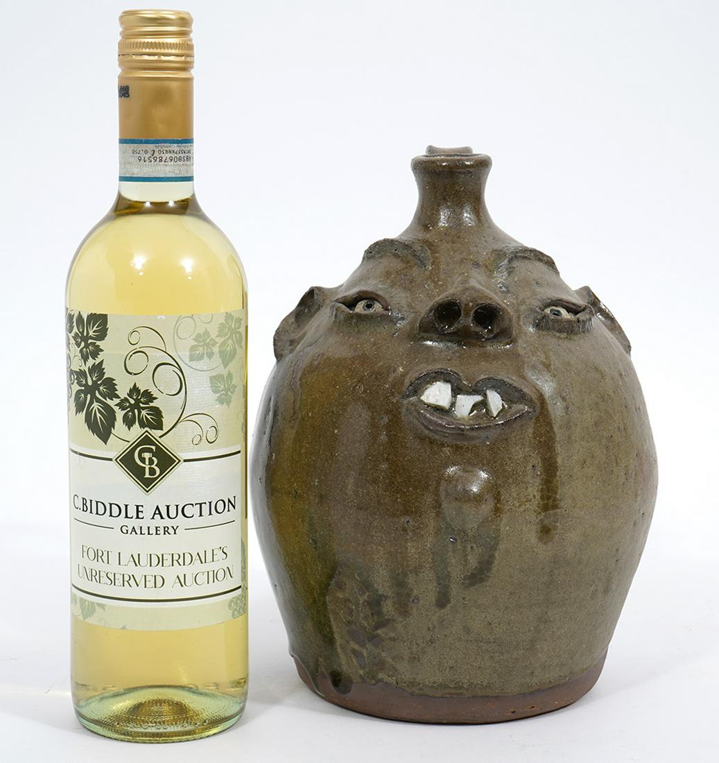 Billy Henson American Folk Face Jug (1 of 7)