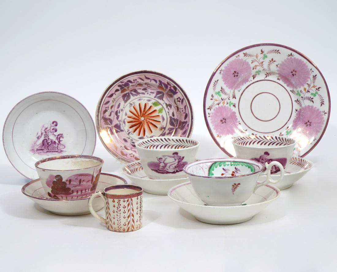 15Pc Mixed Group of Transferware Porcelain (1 of 16)