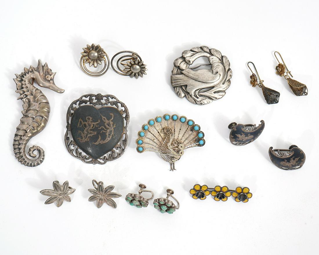 Group of 10Pcs Sterling Jewelry (1 of 6)