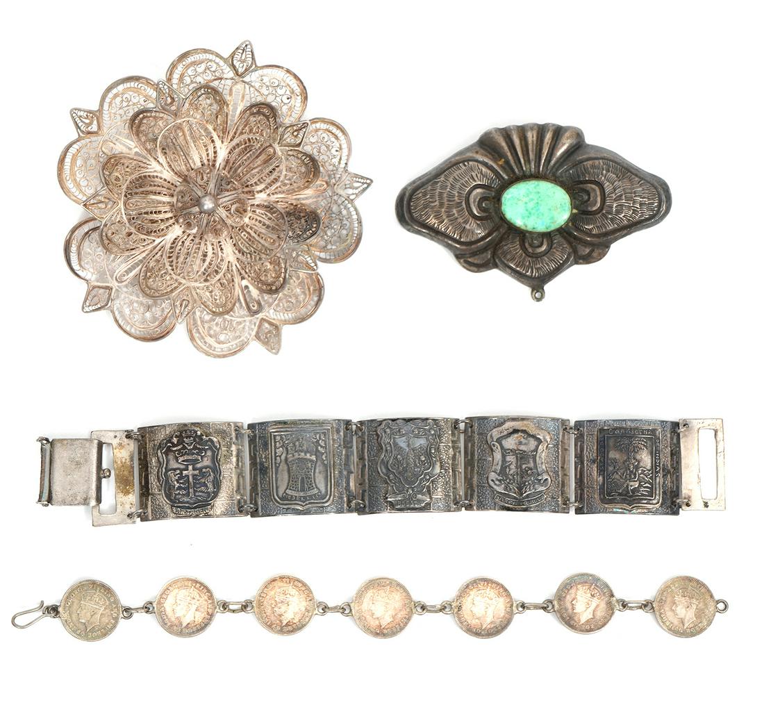 4 Pieces of Assorted Silver Jewelry (1 of 8)