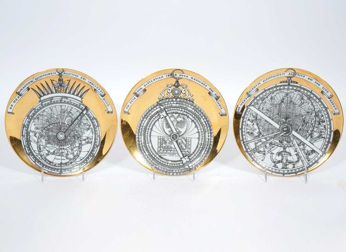 Piero Fornasetti "Astro Labio" Three Plates (1 of 6)