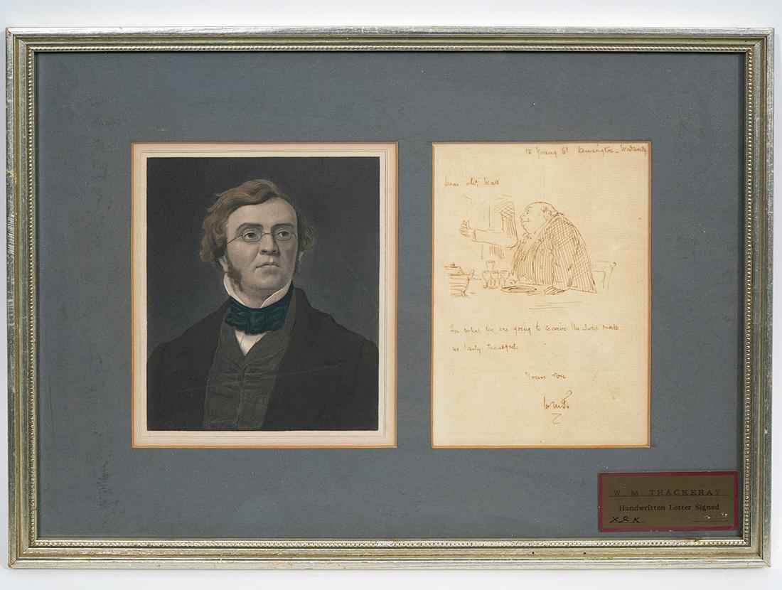 William M. Thackeray Signed Handwritten Letter (1 of 5)