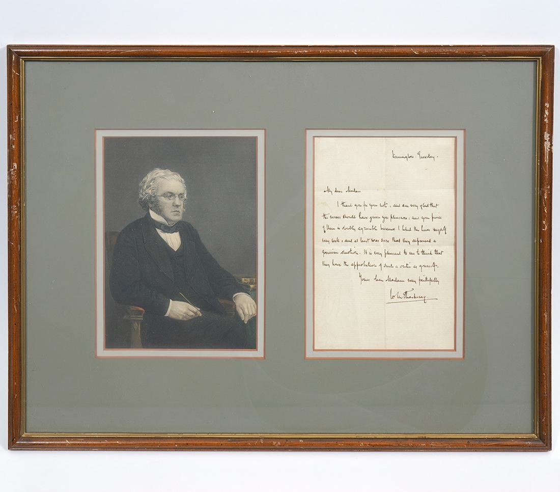 William M. Thackeray Signed Handwritten Letter (1 of 4)