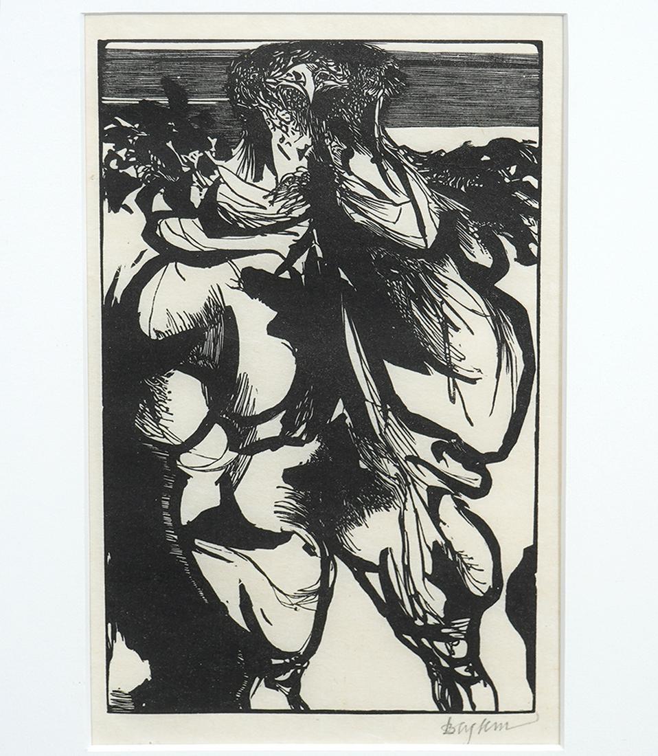 Leonard Baskin 'Birdman' Signed Print (1 of 3)