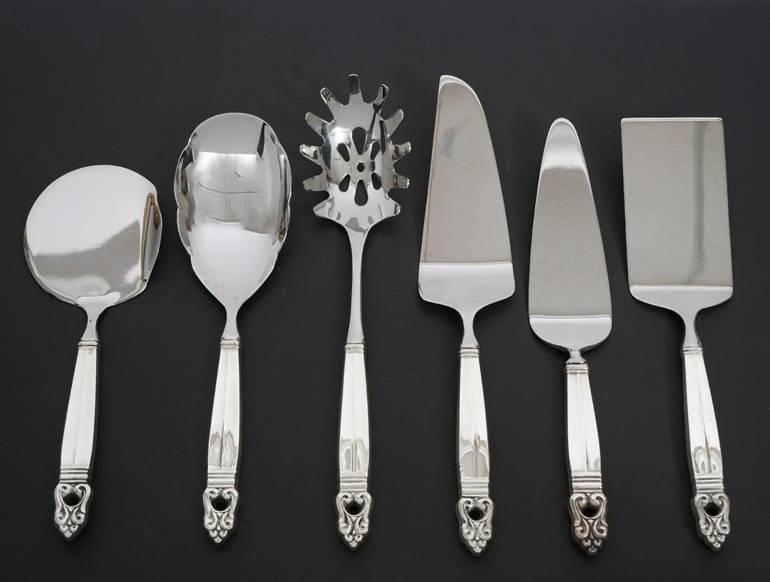 6 Royal Danish Sterling Imperial Serving Pieces (1 of 5)