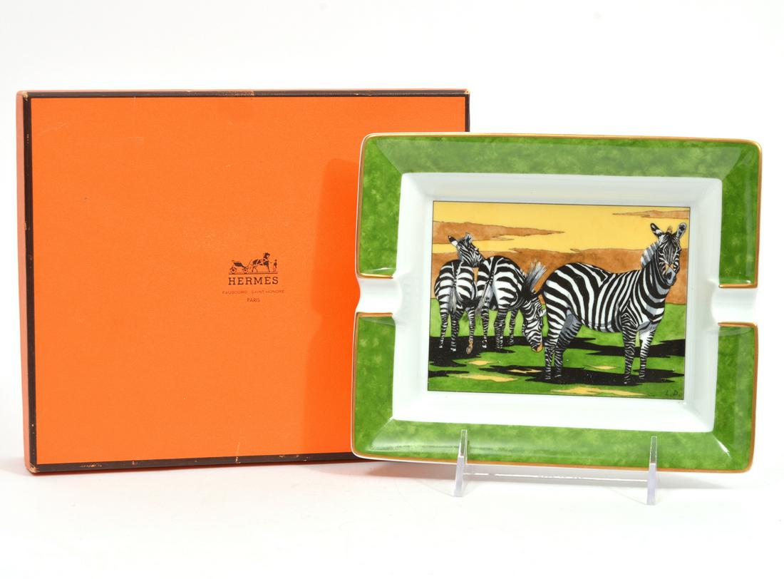 Hermes Paris Zebra Porcelain Ashtray / Dish (1 of 7)