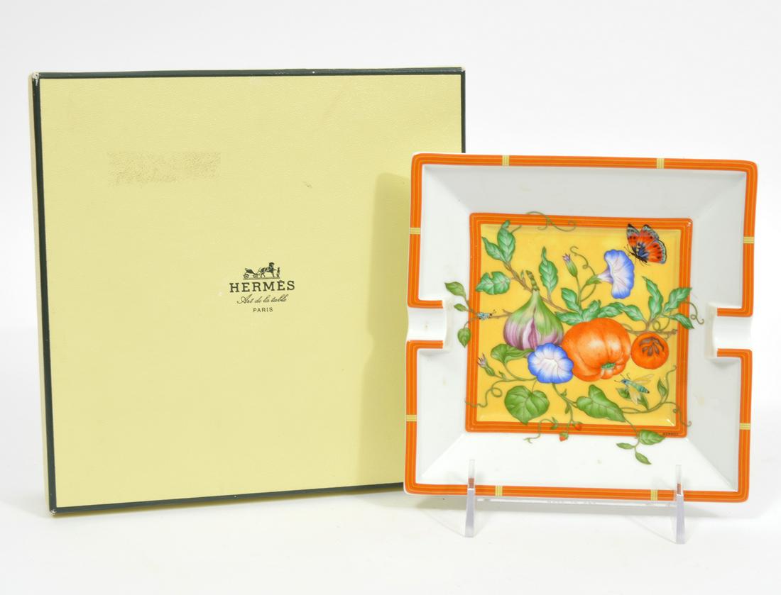Hermes Paris Porcelain Pumpkin Ashtray w/ Box (1 of 6)