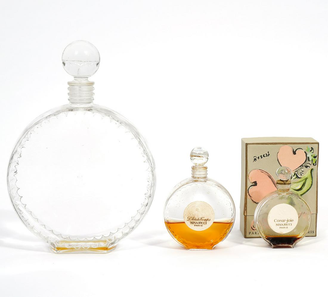 3 Lalique Nina Ricci Vintage Perfume Bottles (1 of 5)