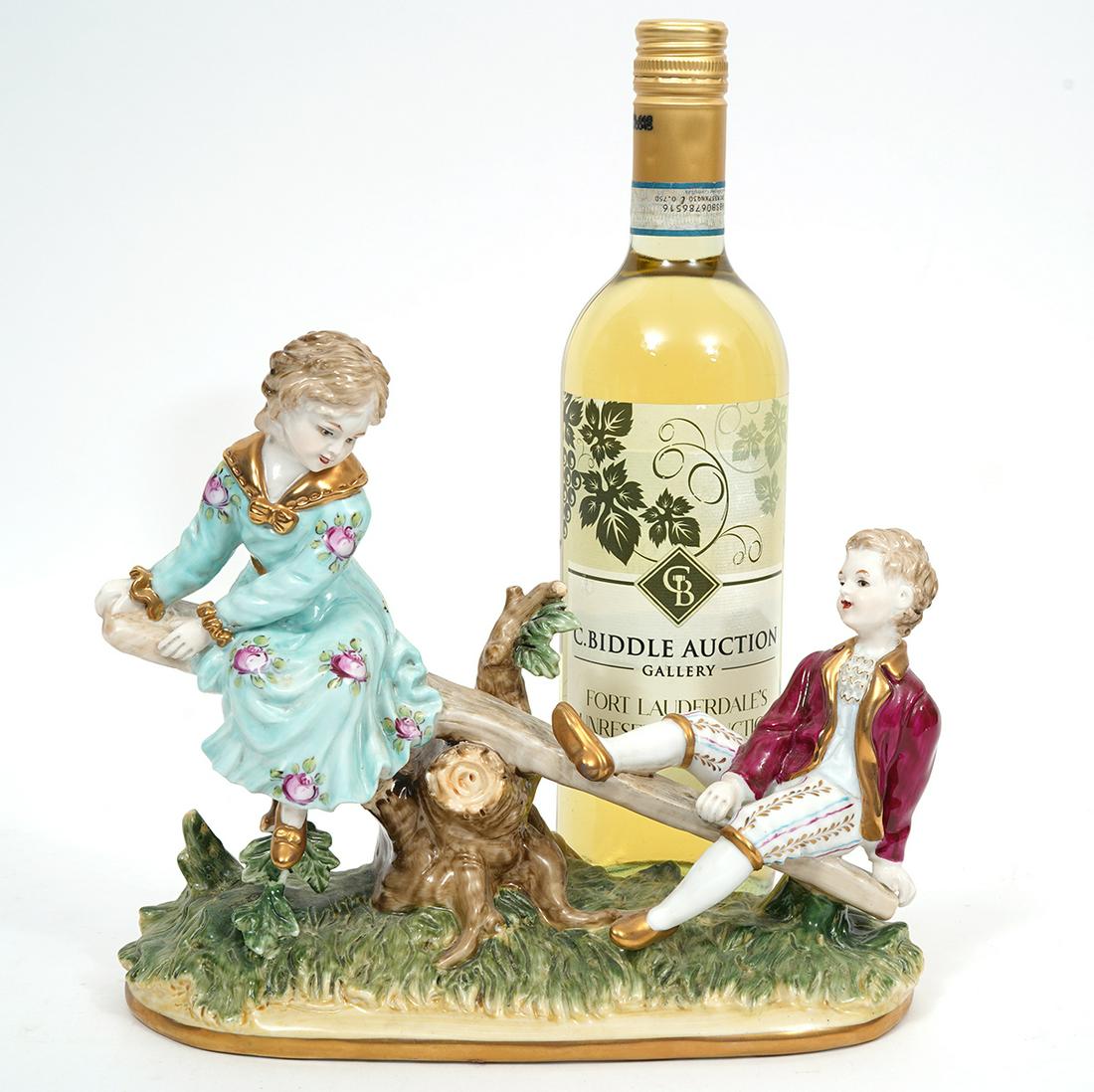 Meissen Style Porcelain Figure Children on See-Saw (1 of 6)