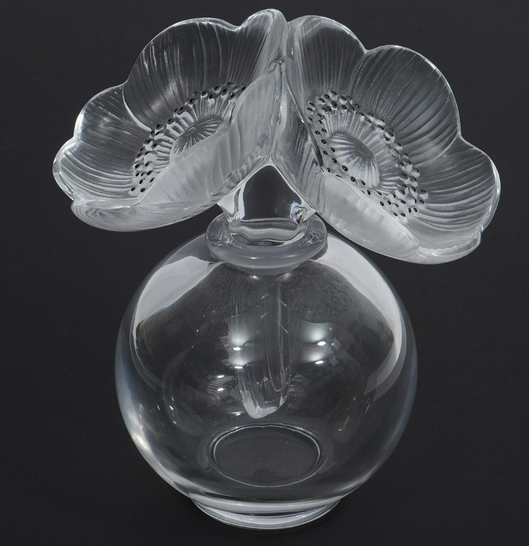 LARGE Lalique Crystal 'Double Anemones' Perfume (1 of 8)