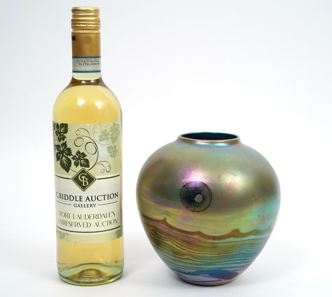 John Lewis Art Glass Moonscape Vase 1974 (1 of 7)