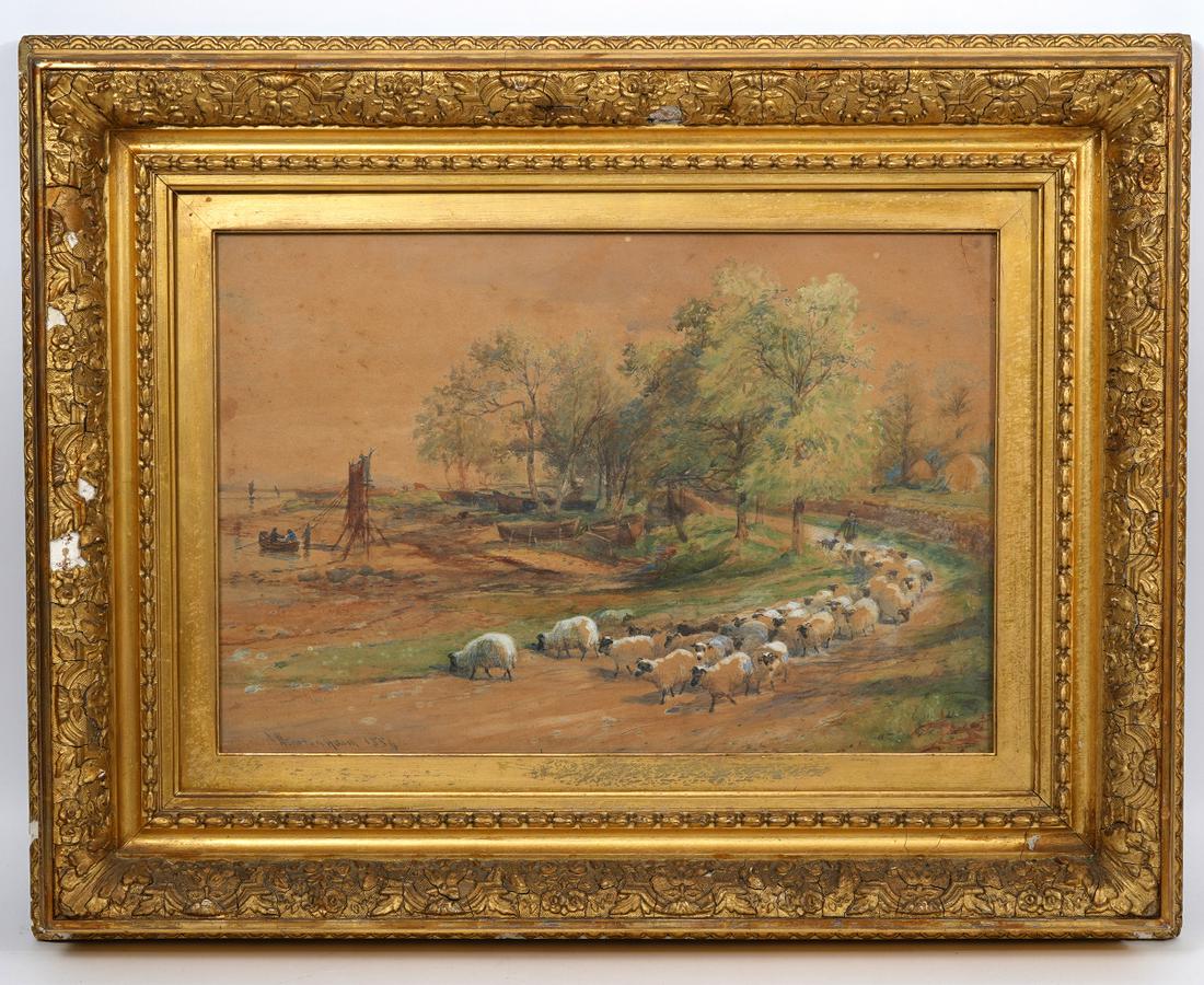 J. Denovan Adam Watercolor Gouache Board Landscape (1 of 7)