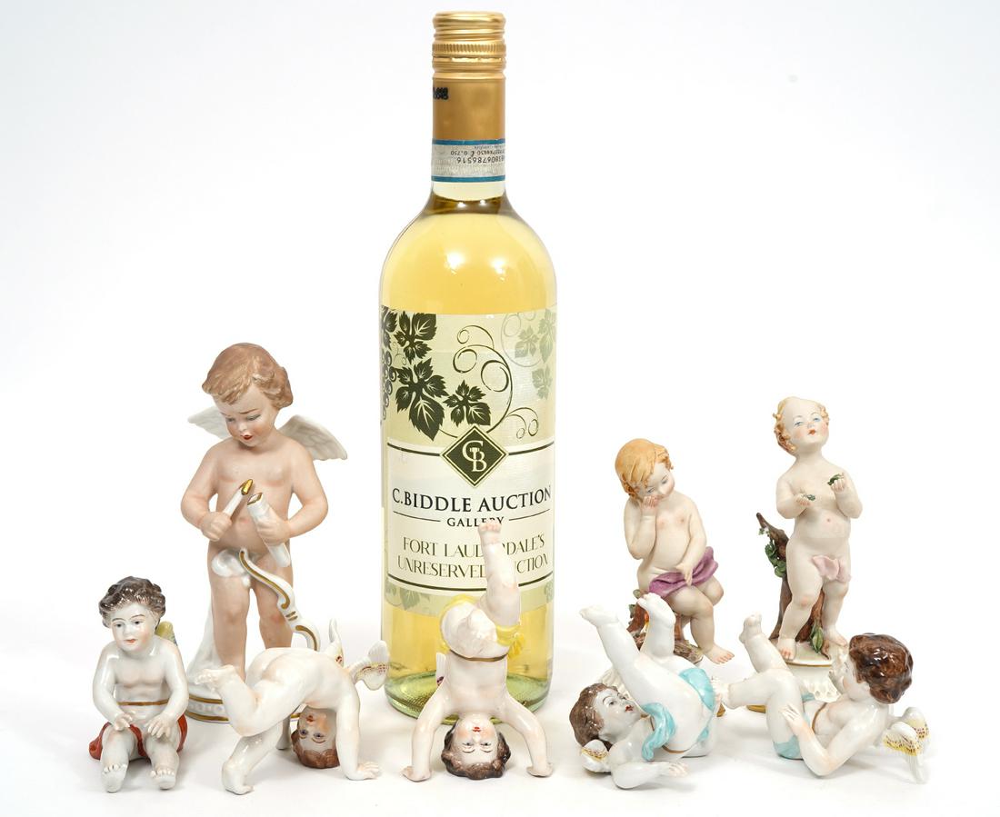 Group of 8 Porcelain Angel Figures (1 of 13)