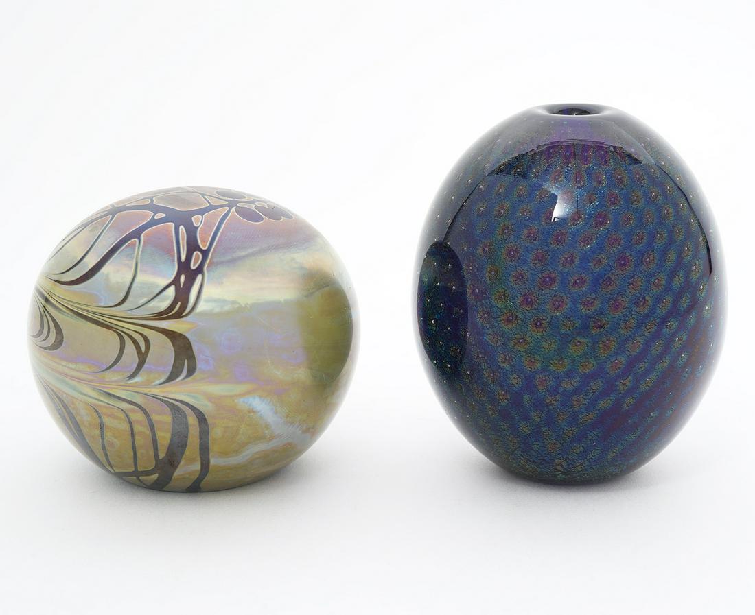 Art Glass Bud Vase & Paperweight Signed (1 of 9)