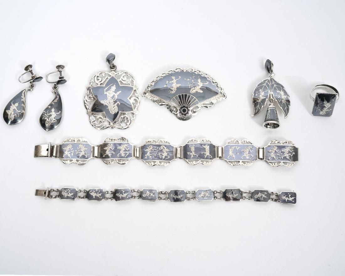 8 Piece Siamese Sterling Silver Jewelry (1 of 5)