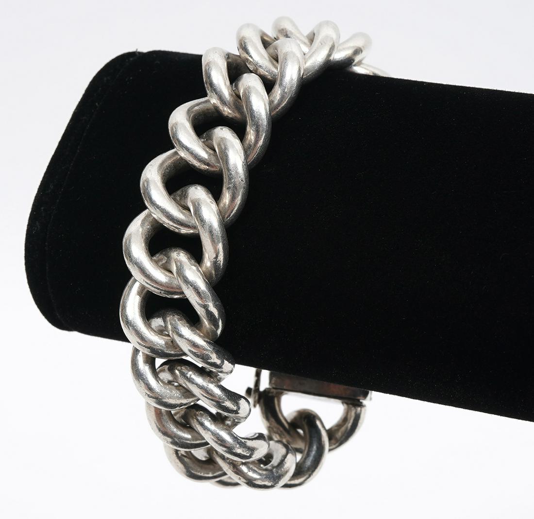 Chunky Sterling Silver Links Bracelet (1 of 6)