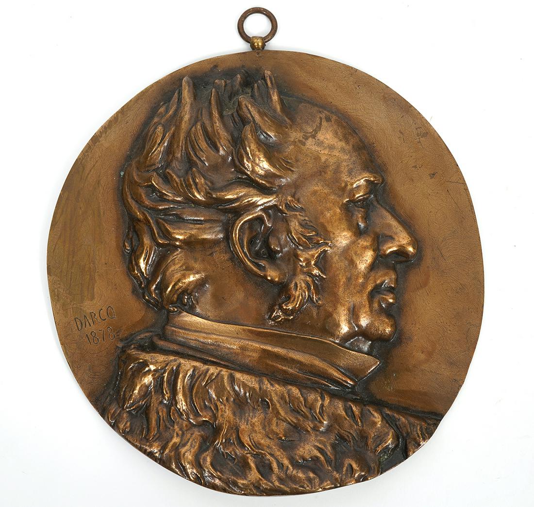 Bronze Portrait Medallion of Kuhlmann (1 of 5)
