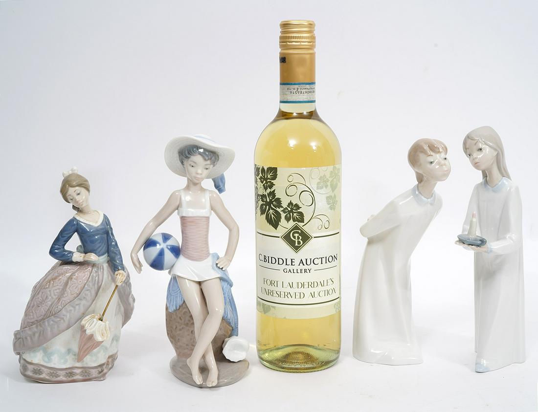 Group of Four Lladro Porcelain Figures (1 of 4)
