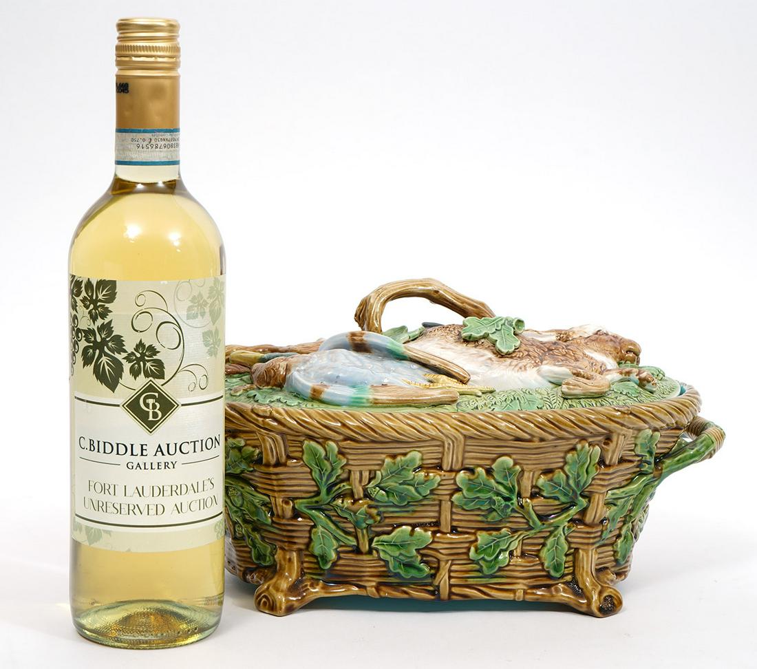 Minton Majolica Basketweave Tureen (1 of 12)