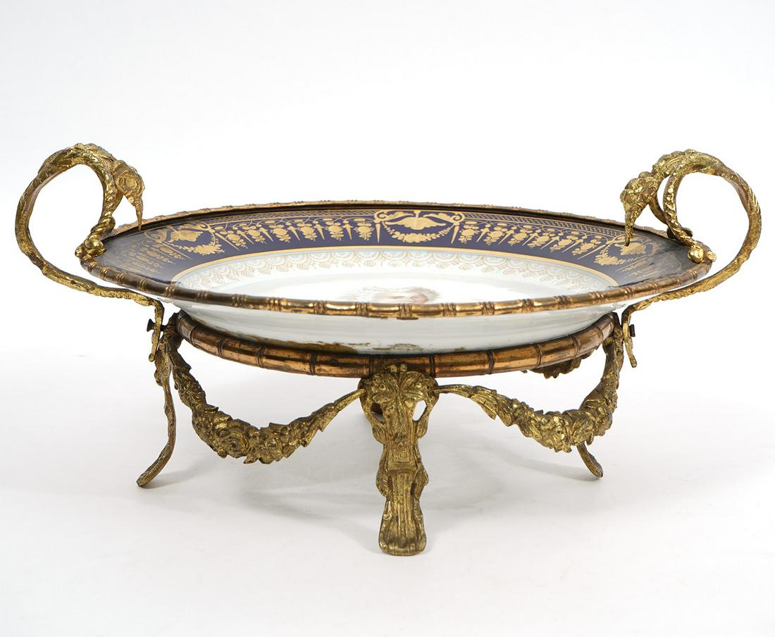 Sevres Porcelain and Bronze Mounted Compote (1 of 10)