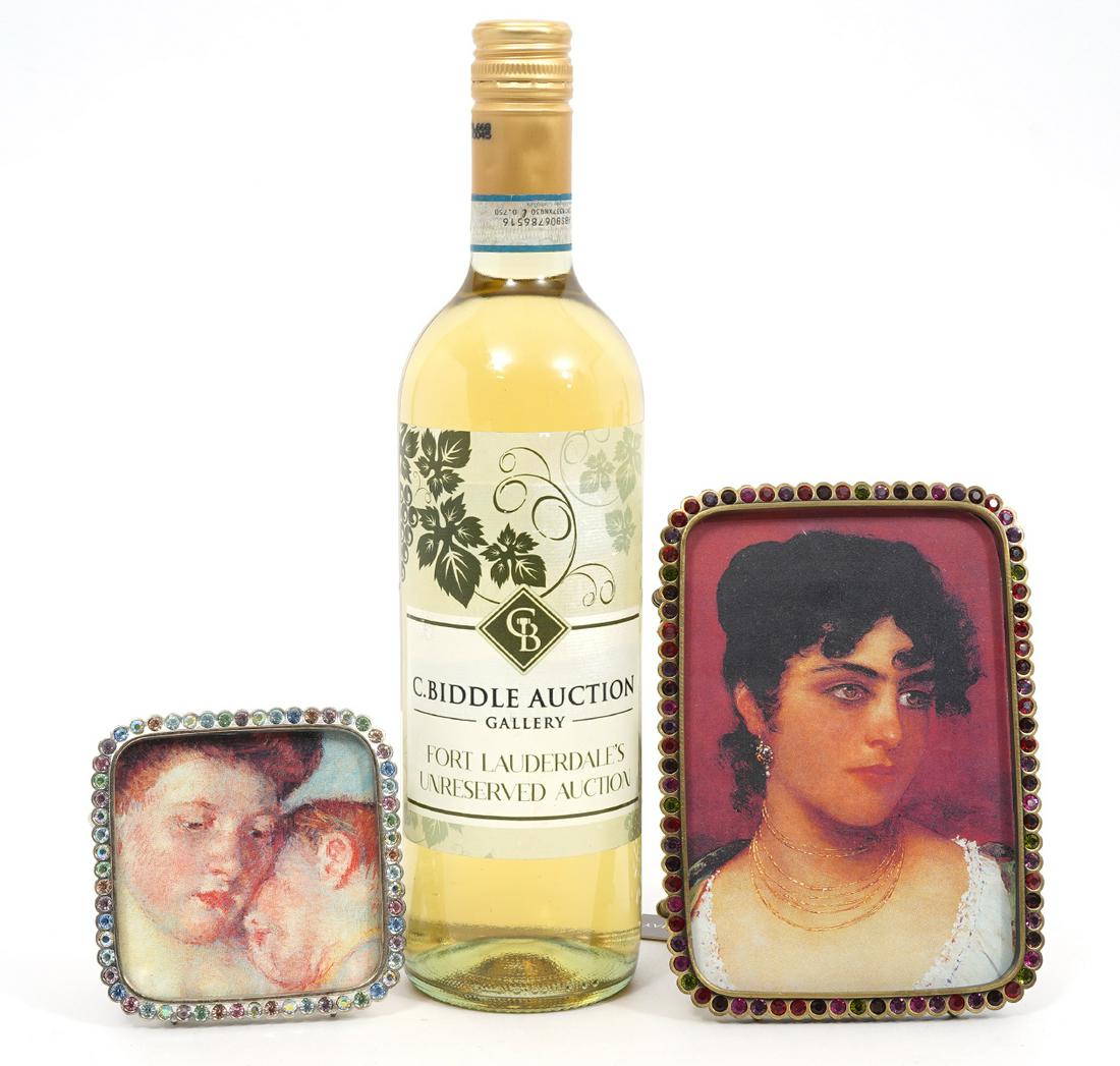 Two Jay Strongwater Jeweled Picture Frames (1 of 6)