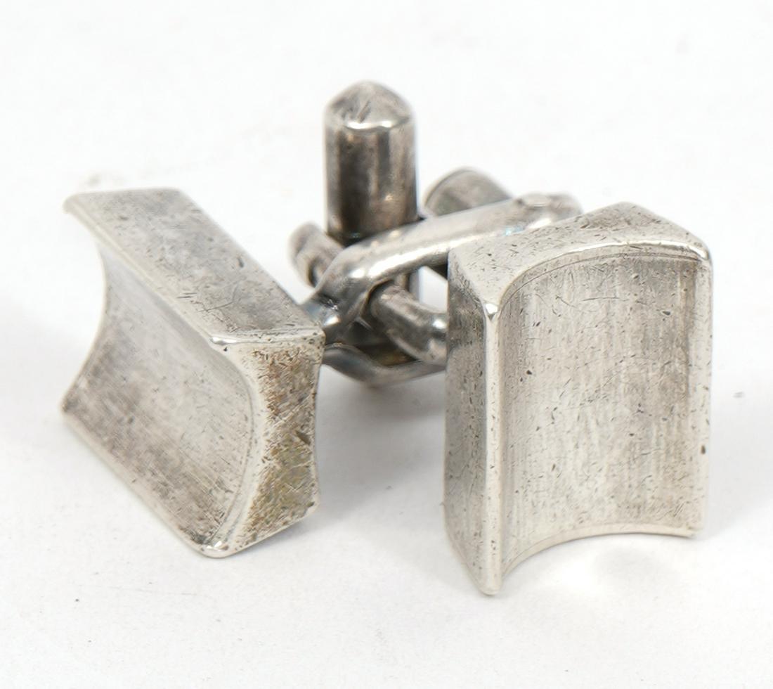Antonio Pineda Modernist Mexican Silver Cufflinks (1 of 7)