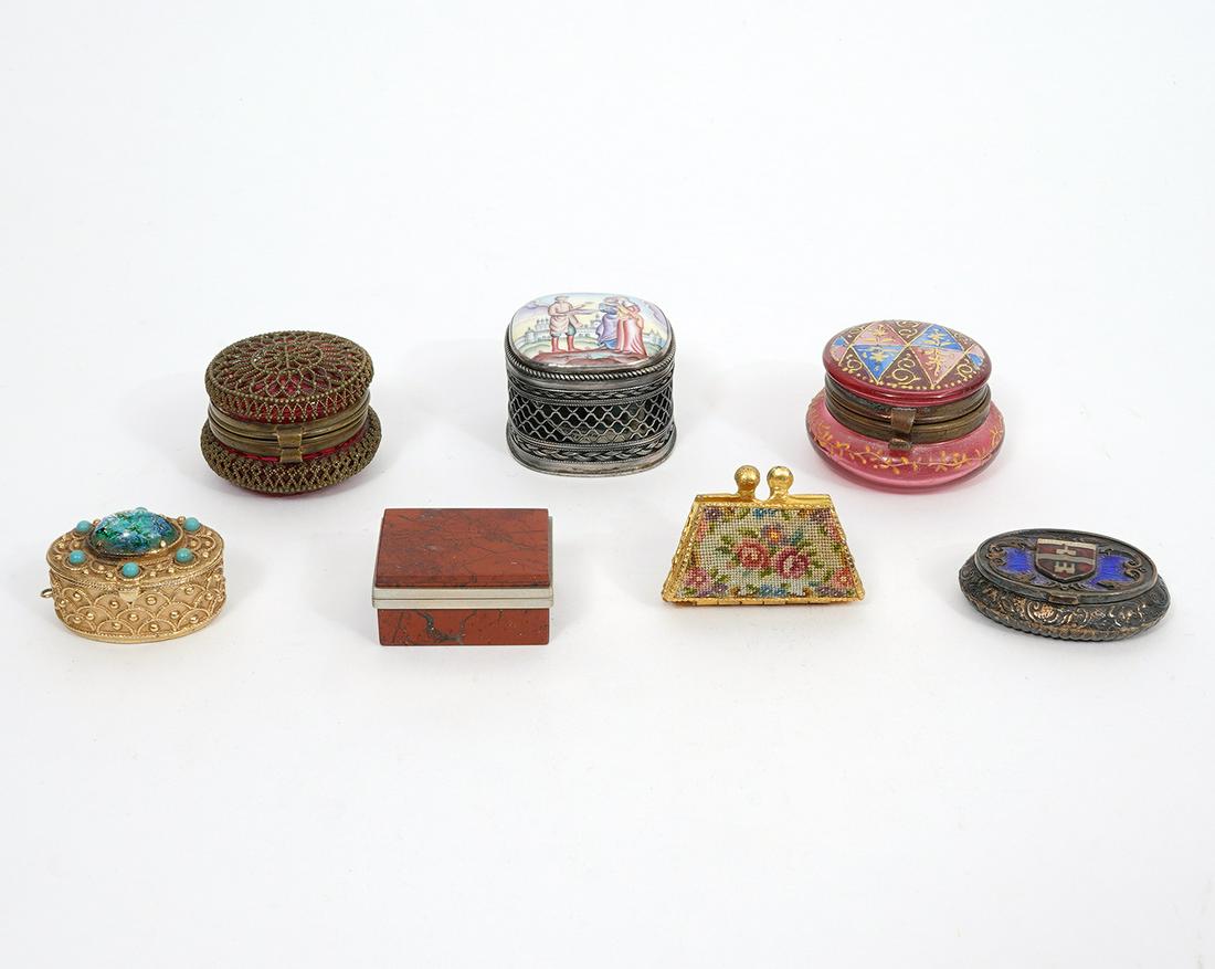 Group of 7 Trinket and Pill boxes (1 of 12)