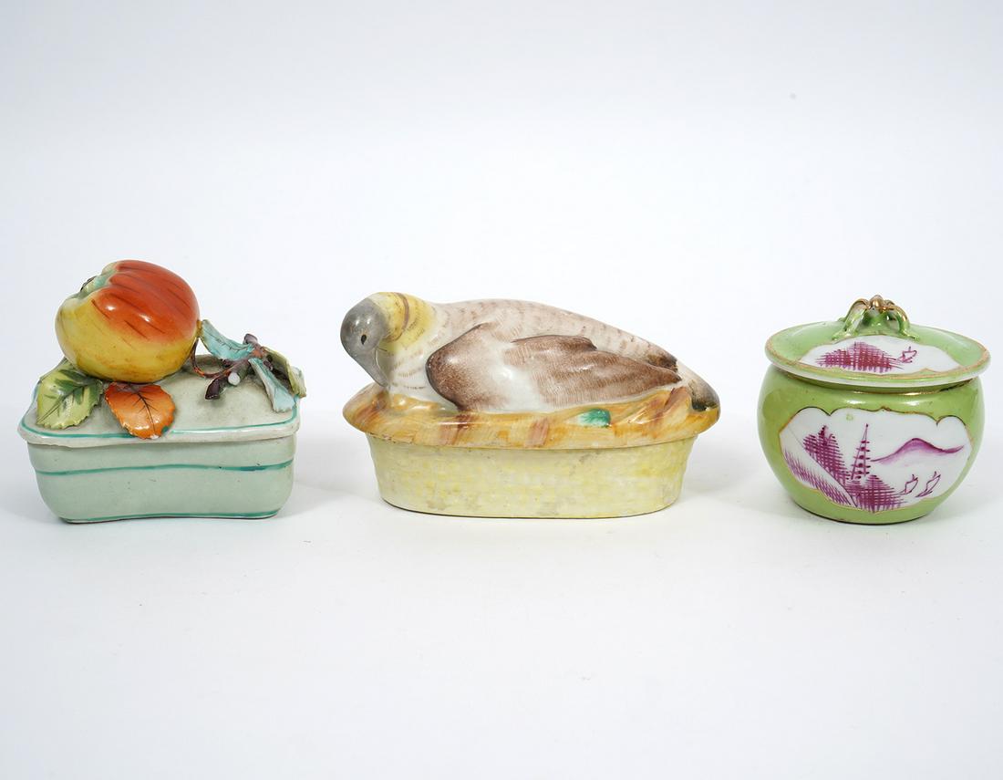 Three Hand-Painted Porcelain Trinket Boxes (1 of 8)