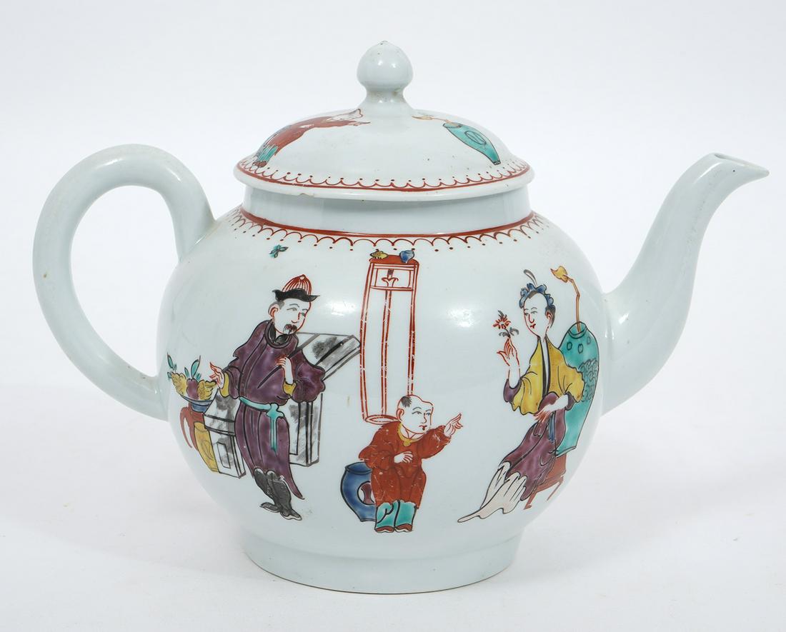 Attr. Longton Hall English Porcelain Teapot (1 of 11)