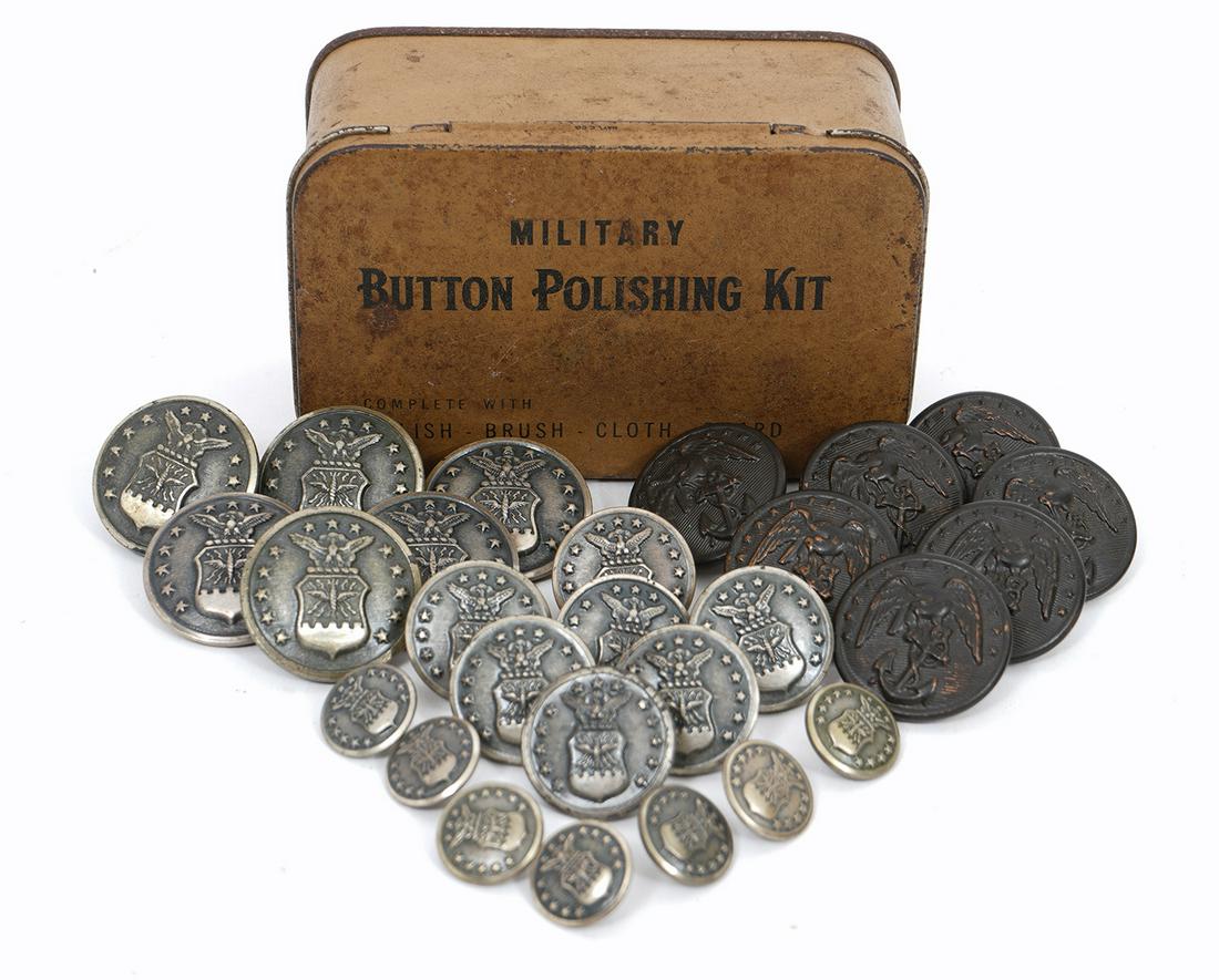 Collection of US Navy Buttons & Pins (1 of 2)